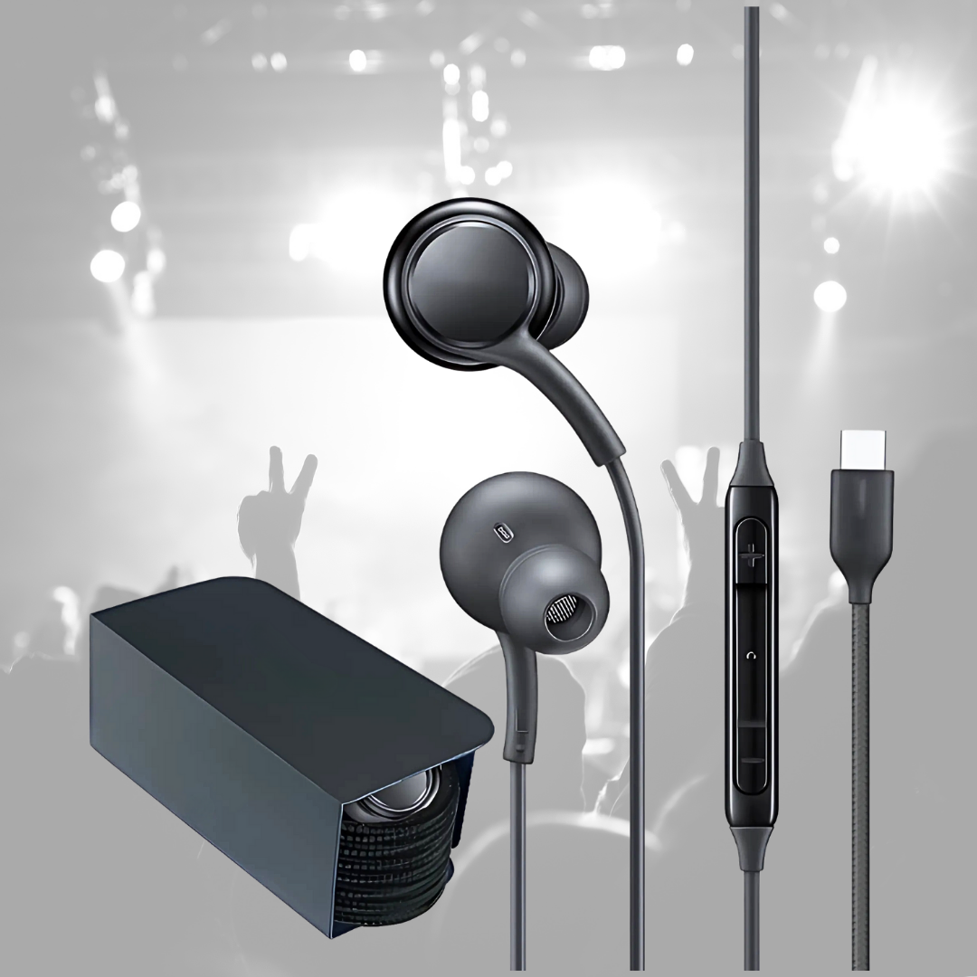 Audifonos Cable Tipo C Con Micrófono Auriculares Alambricos In Ear