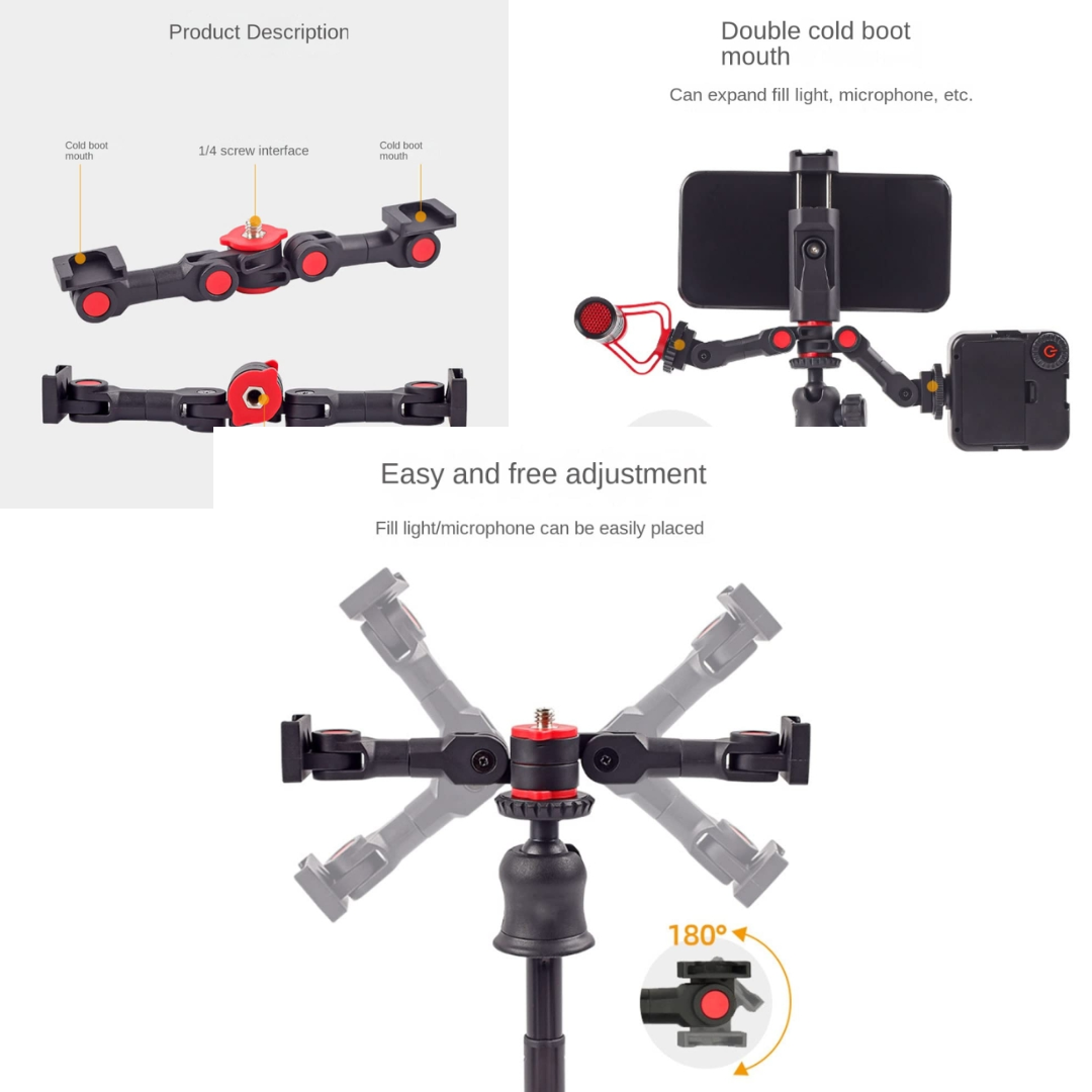 Extensor Trípode Para Accesorios Luces Micrófonos En Zapata