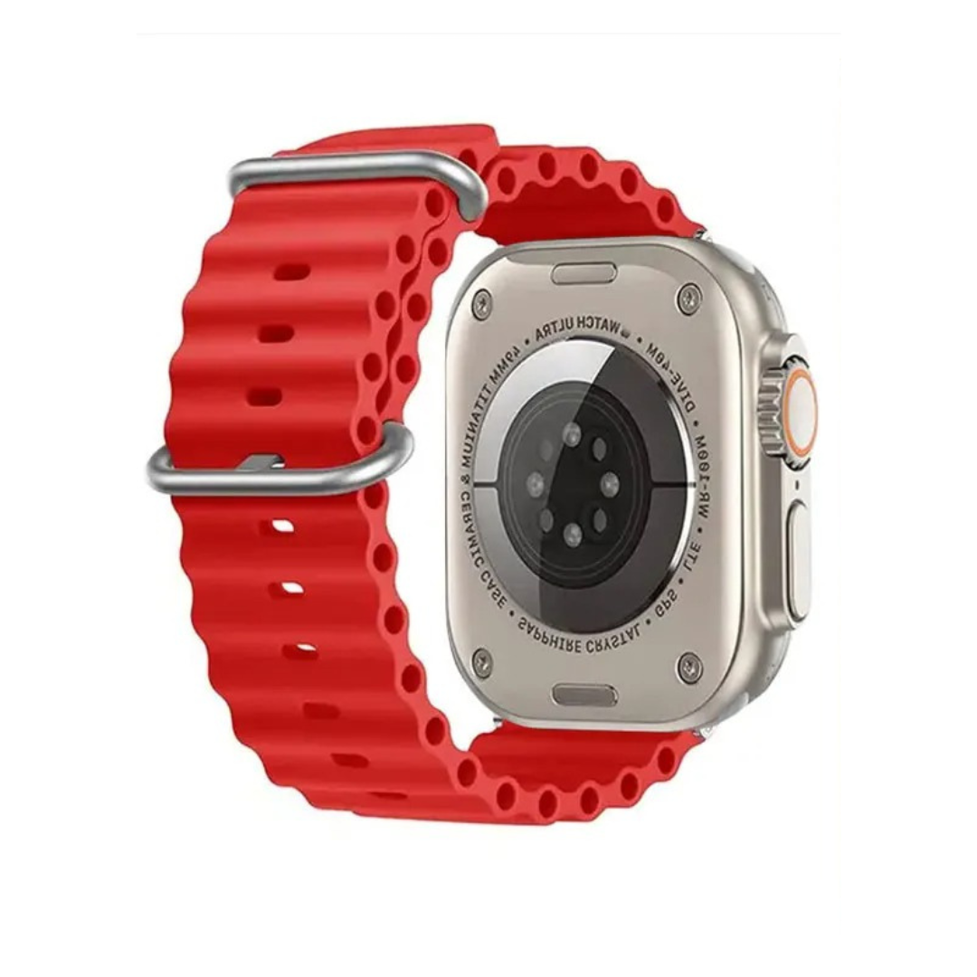 CORREA PULSO EN SILICONA TIPO OCEAN PARA SMART WATCH 42,44,45,49mm