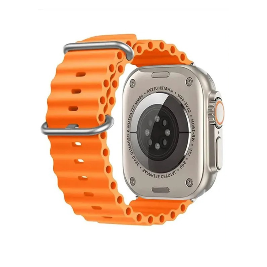 CORREA PULSO EN SILICONA TIPO OCEAN PARA SMART WATCH 42,44,45,49mm