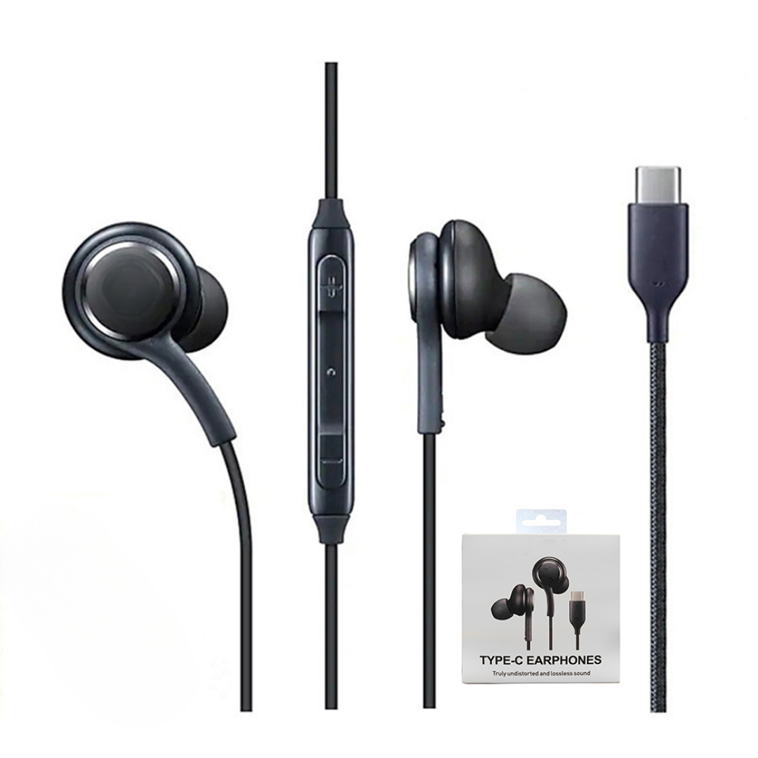 Audifonos Cable Tipo C Con Micrófono Auriculares Alambricos In Ear