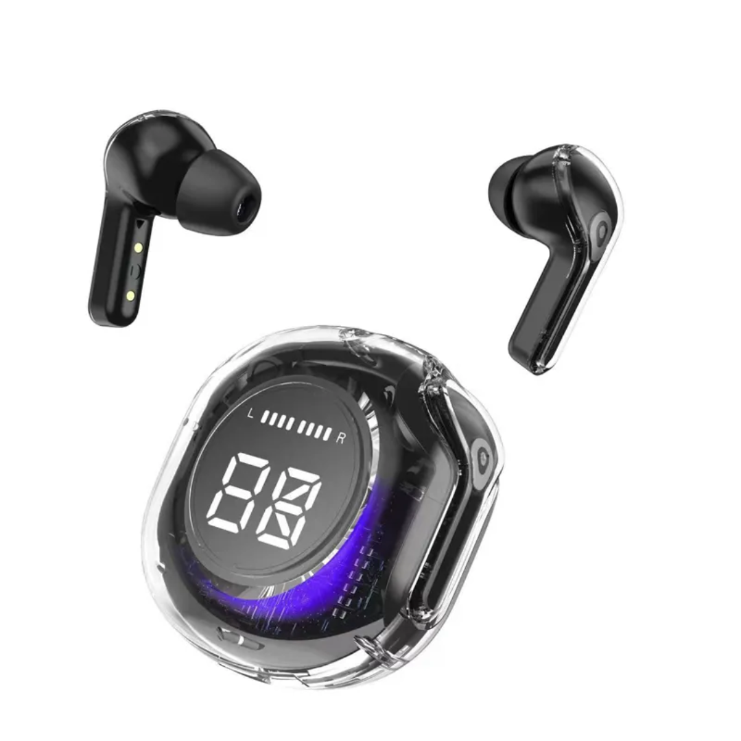 AUDÍFONOS INALAMBRICOS ULTRAPOD MAX TRANSPARENTES