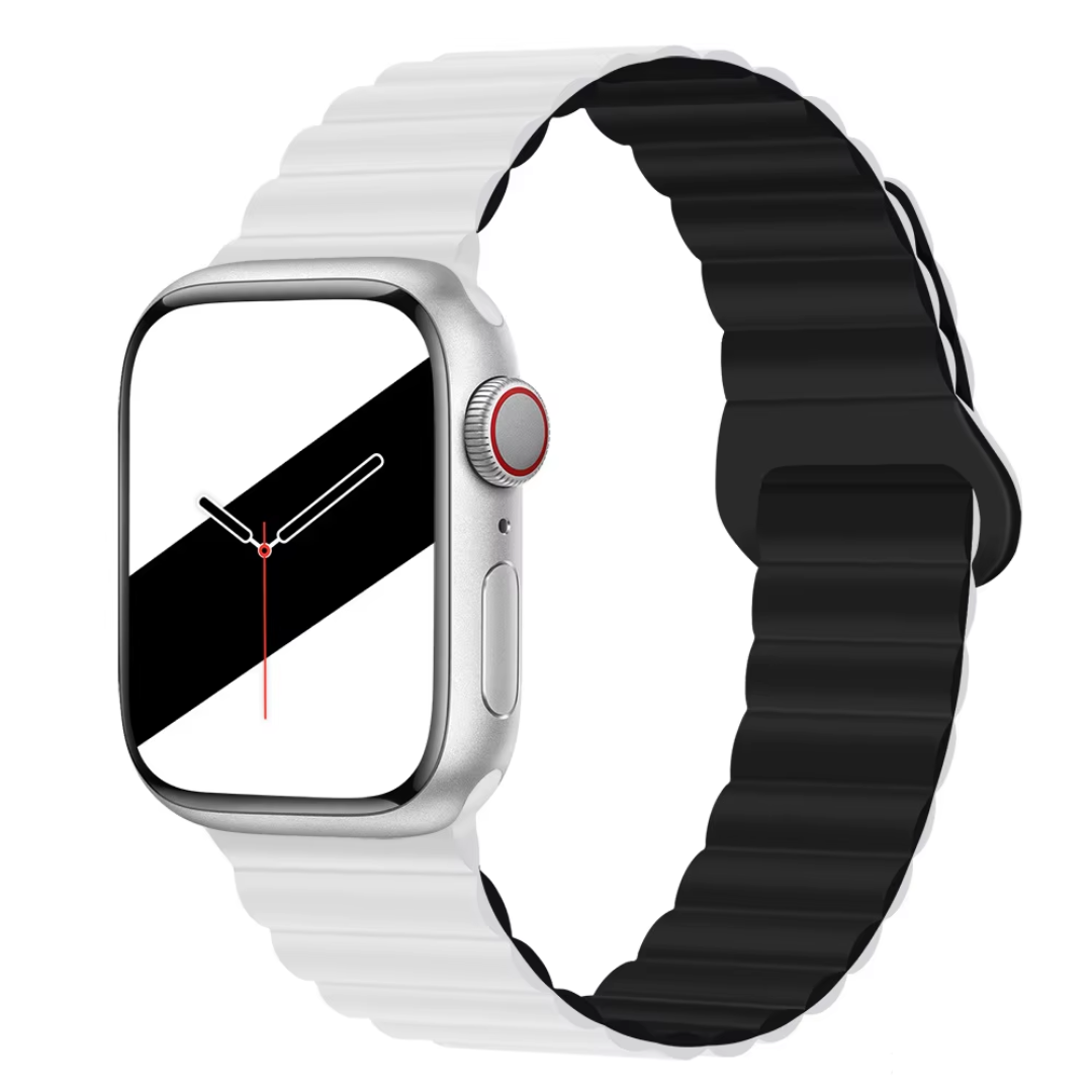 CORREA PULSO EN SILICONA DOBEL FAZ IMANTADA PARA SMART WATCH 42,44,45,49mm