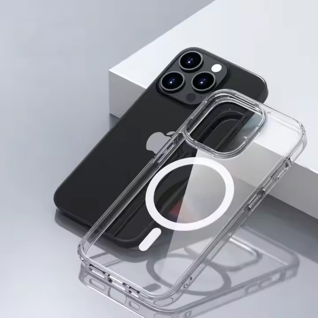 Case Carcasa Forro Transparente Para iPhone Con Magsafe