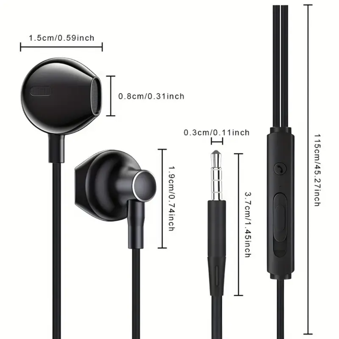 Audifonos Cable Tipo Auxiliar 1x1 Jack 3.5mm Auriculares E7