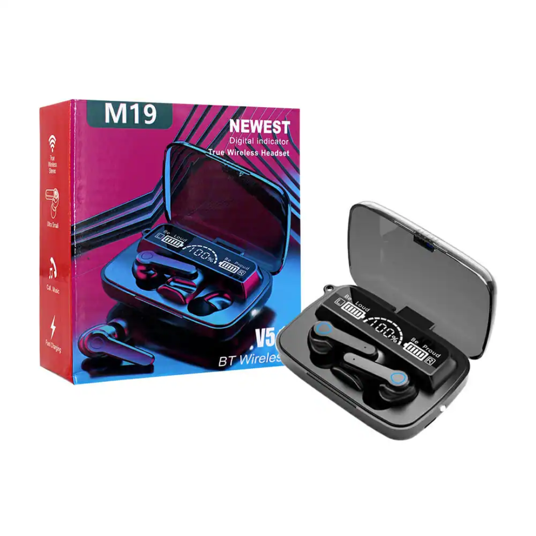 AUDÍFONOS INALAMBRICOS M19 BLUETOOTH