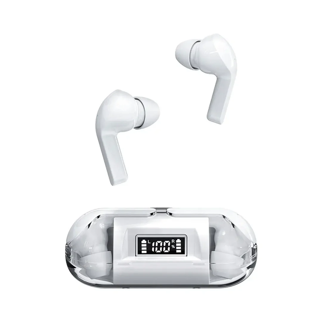 AUDÍFONOS INALAMBRICOS TRANSPARENTE TM20 BLUETOOTH