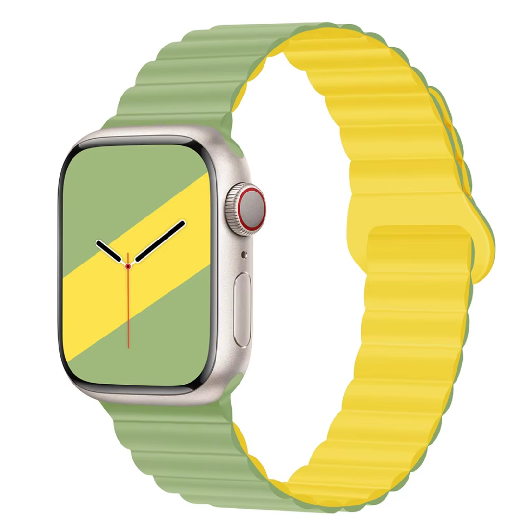 CORREA PULSO EN SILICONA DOBEL FAZ IMANTADA PARA SMART WATCH 42,44,45,49mm