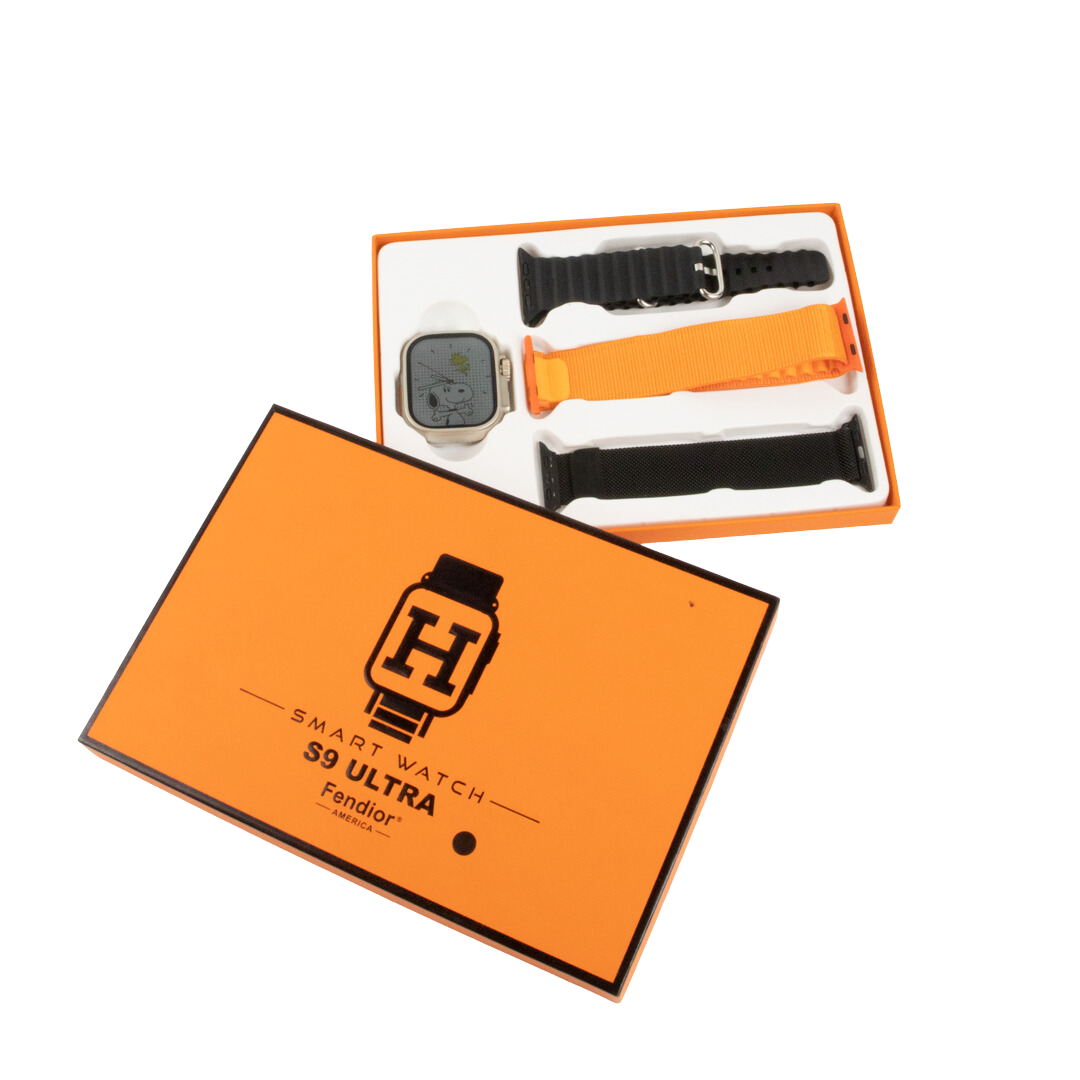 SMARTWATCH RELOJ INTELIGENTE S9 ULTRA - 3 CORREAS