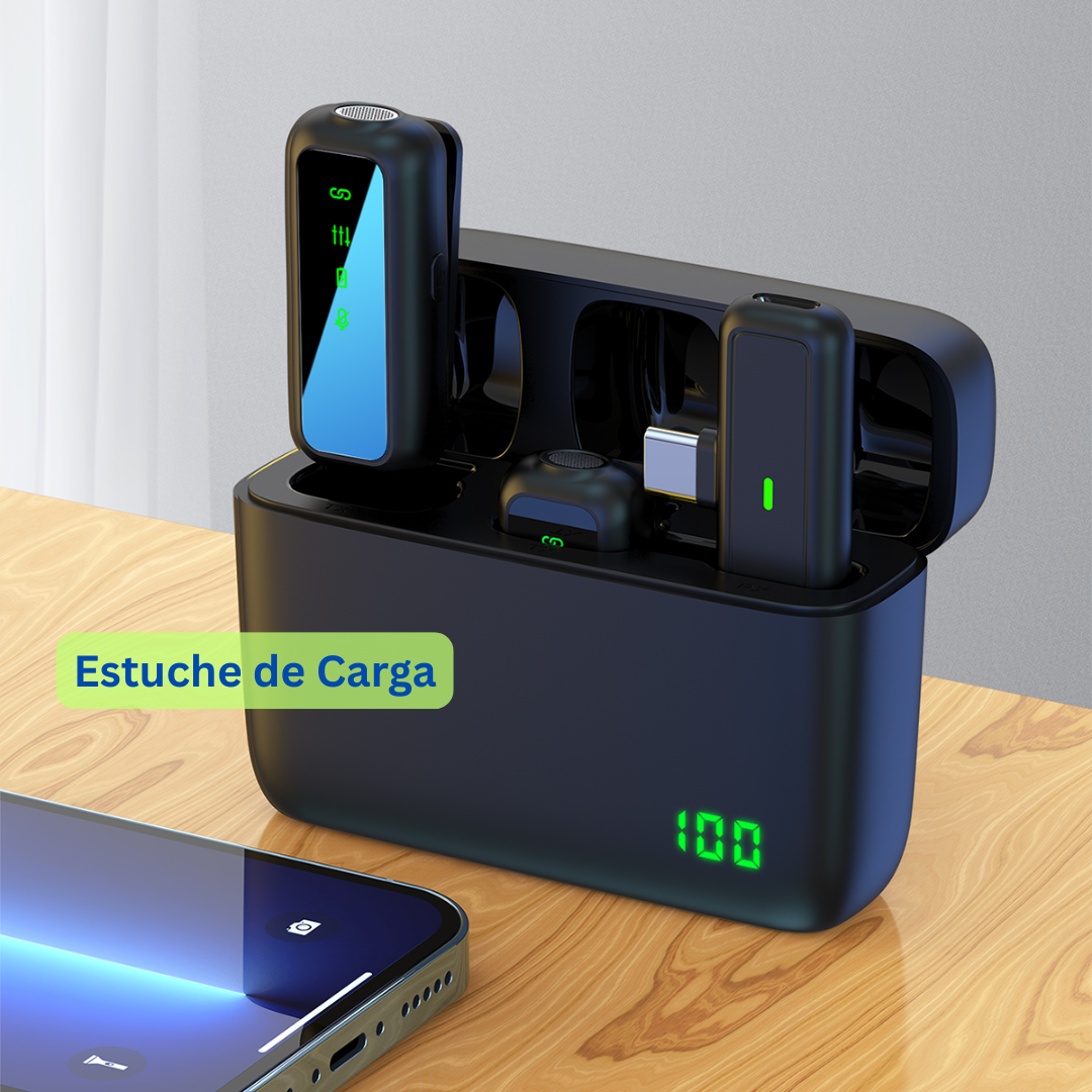 Micrófonos Solapa Inalámbricos Sx6 Entrada tipo C o iPhone