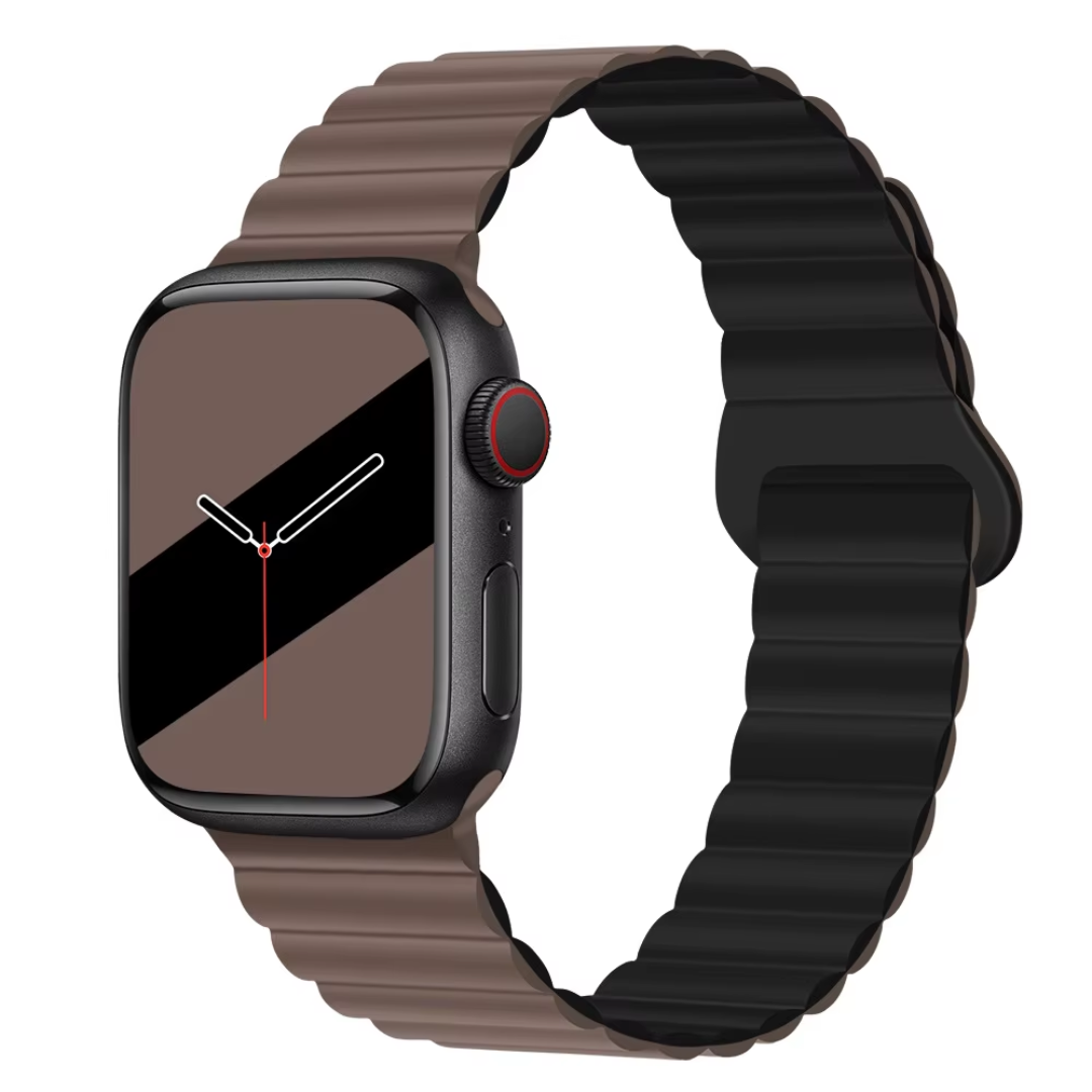 CORREA PULSO EN SILICONA DOBEL FAZ IMANTADA PARA SMART WATCH 42,44,45,49mm