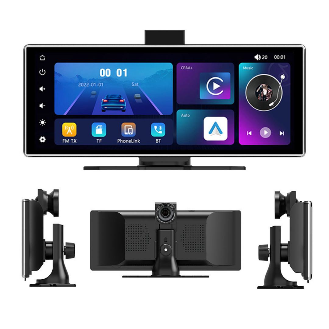 PANTALLA RADIO CARRO CAR PLAY ANDROIDAUTO INALÁMBRICA 11,26" + 2 CÁMARAS