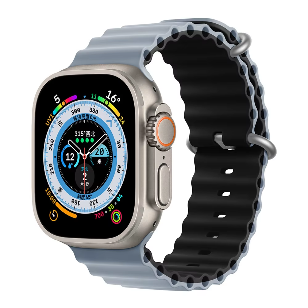CORREA PULSO EN SILICONA DOBLE FAZ OCEAN IMANTADA PARA SMARTWATCH 42,44,45,49mm