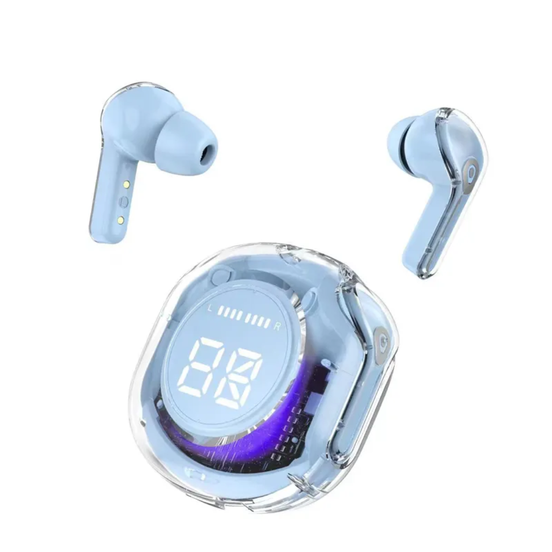 AUDÍFONOS INALAMBRICOS ULTRAPOD MAX TRANSPARENTES