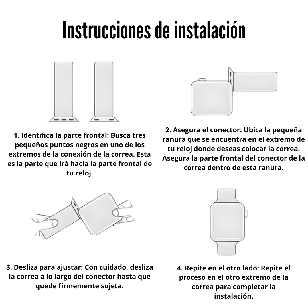 CORREA PULSO EN SILICONA TIPO OCEAN PARA SMART WATCH 42,44,45,49mm