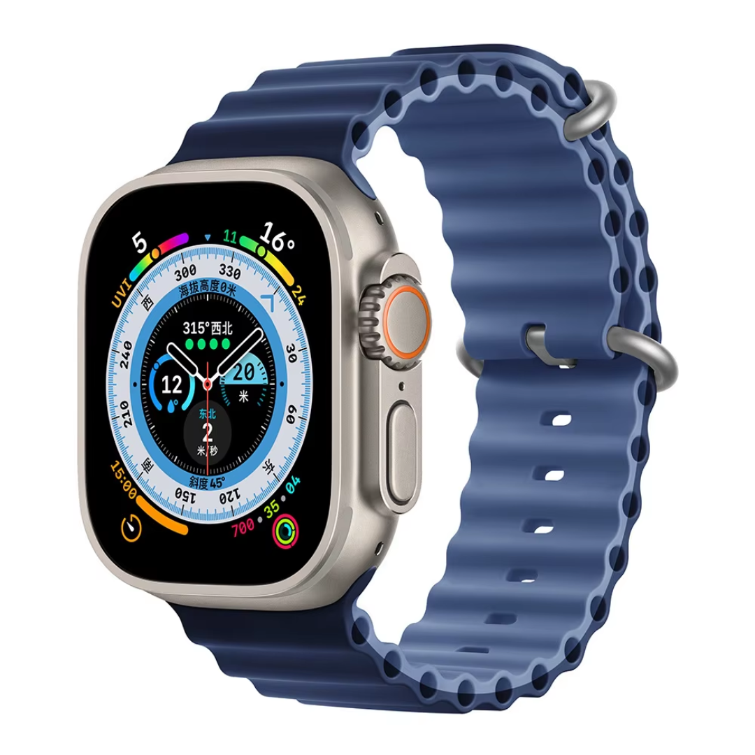 CORREA PULSO EN SILICONA DOBLE FAZ OCEAN IMANTADA PARA SMARTWATCH 42,44,45,49mm