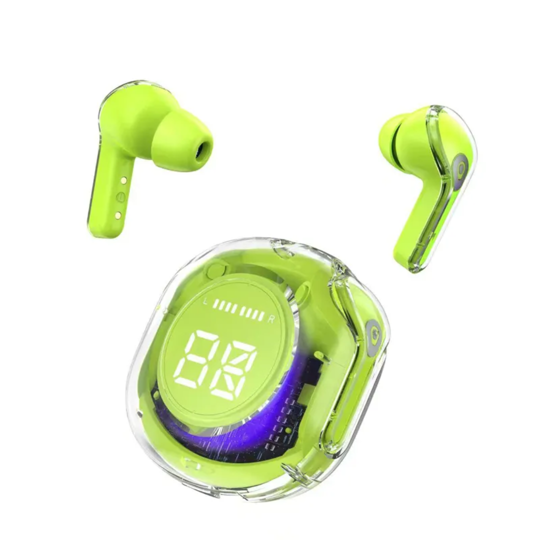 AUDÍFONOS INALAMBRICOS ULTRAPOD MAX TRANSPARENTES