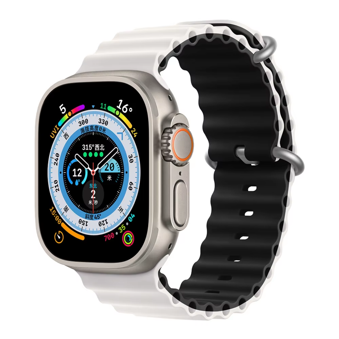 CORREA PULSO EN SILICONA DOBLE FAZ OCEAN IMANTADA PARA SMARTWATCH 42,44,45,49mm