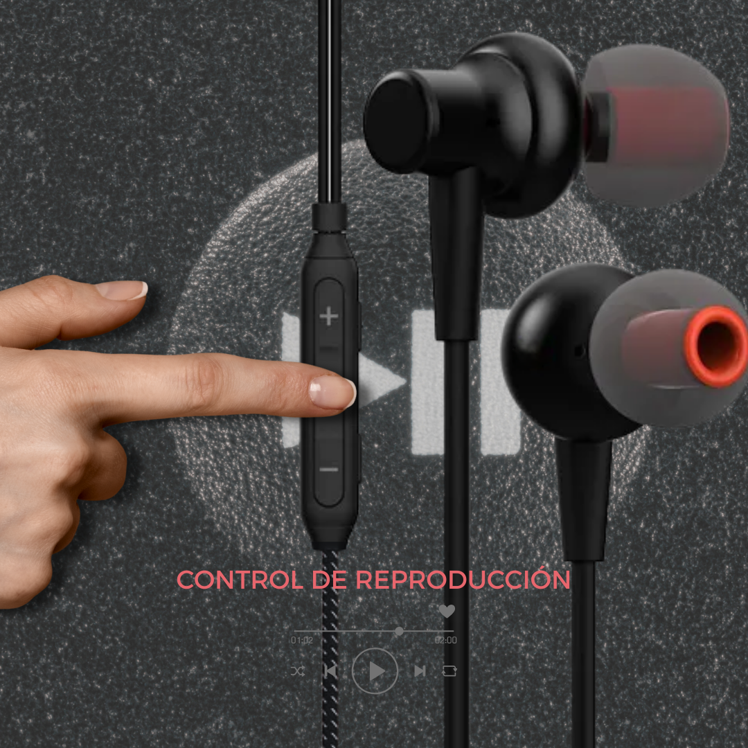 Audífonos Cable Celular Aux 1x1 Jack 3.5mm Auriculares E21