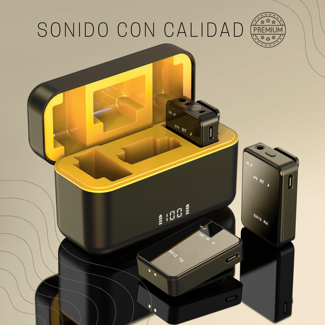 Micrófono Solapa Profesional Inalámbrico Sx12
