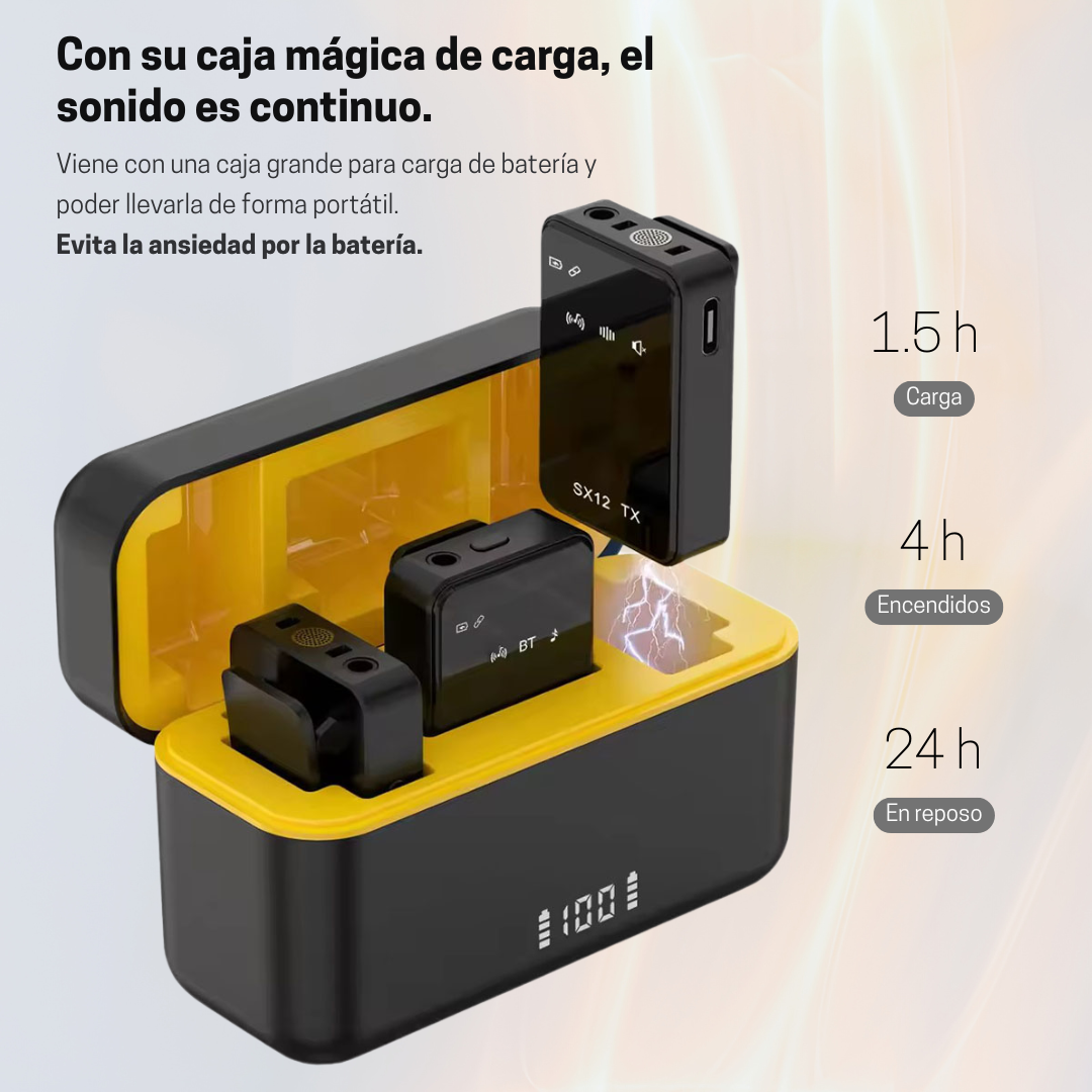 Micrófono Solapa Profesional Inalámbrico Sx12