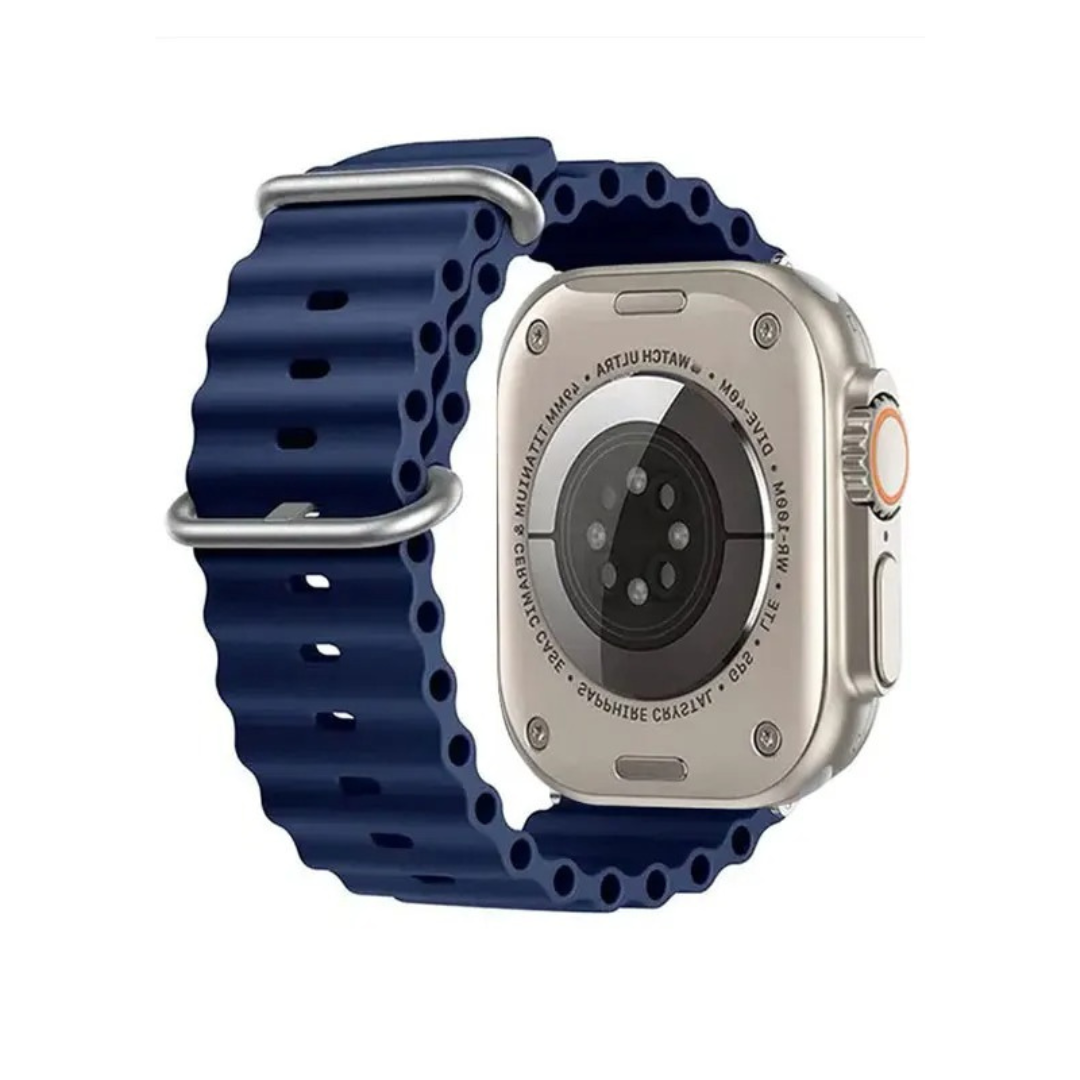 CORREA PULSO EN SILICONA TIPO OCEAN PARA SMART WATCH 42,44,45,49mm