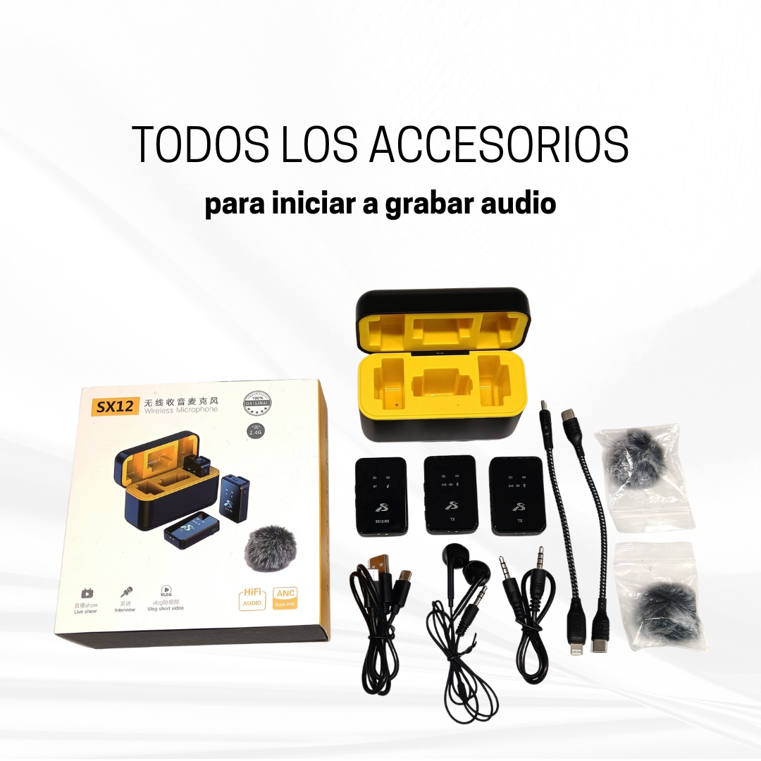 Micrófono Solapa Profesional Inalámbrico Sx12