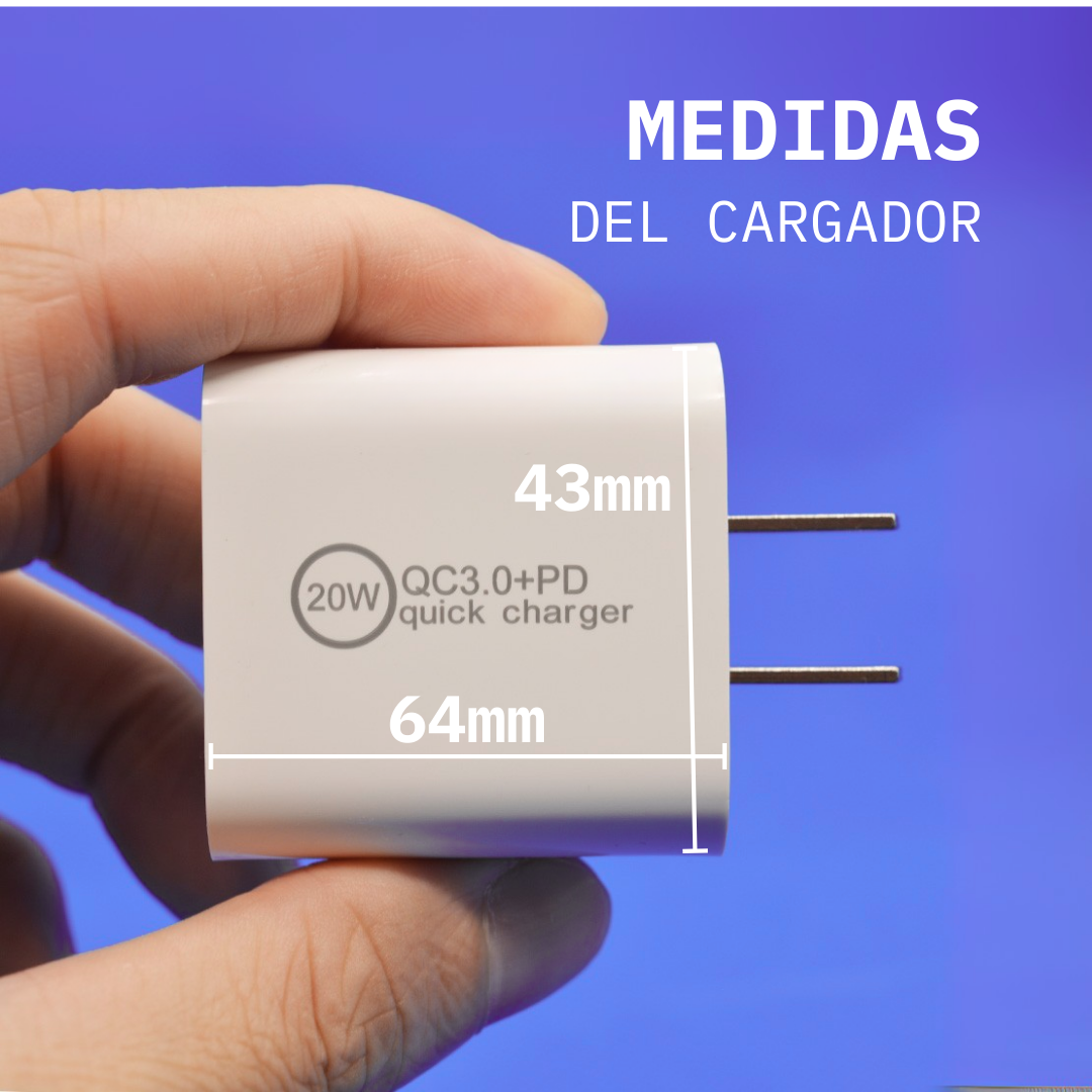 Adaptador Cargador Marranita Carga Rápida 20w Usb A Usb C