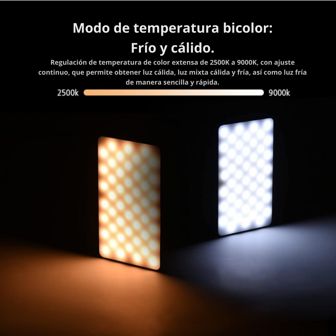 Luz Mini Portatil Recargable Para Camara Creacion Contenido
