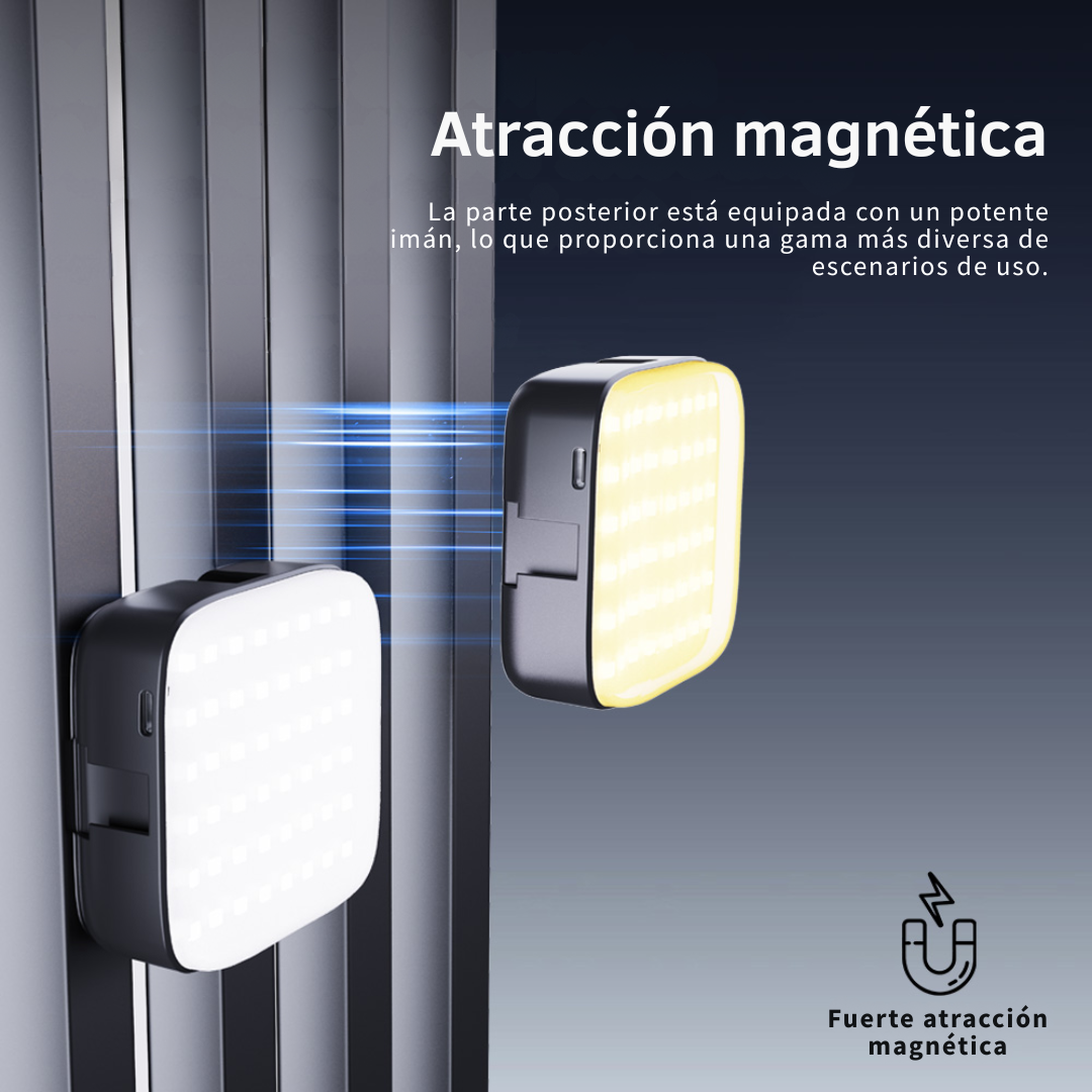 Luz Portátil Magnética M22 Cámara Celular Recargable Rgb