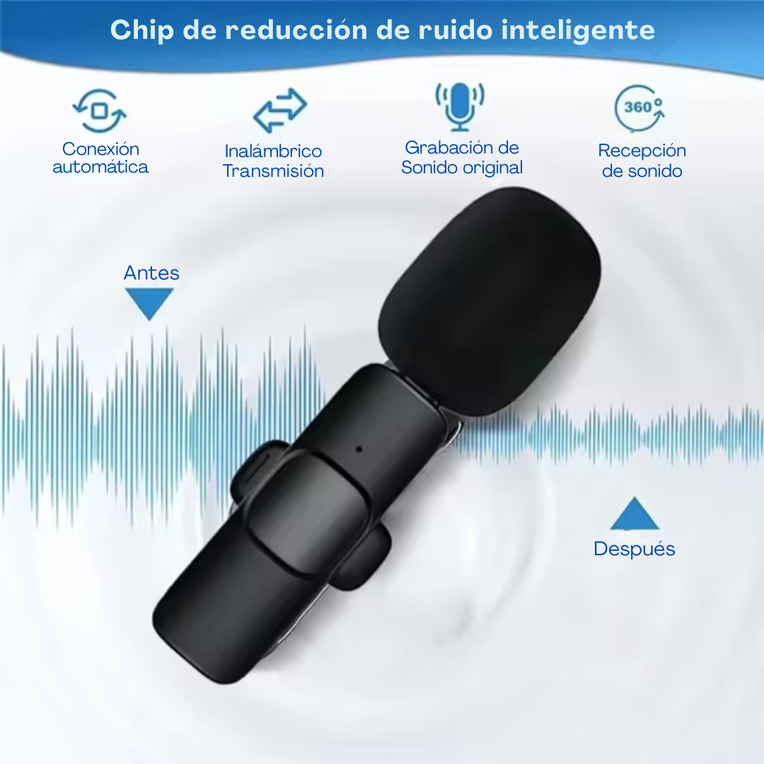 Micrófono Solapa Inalámbrico K15 Cámara / Ios / Android