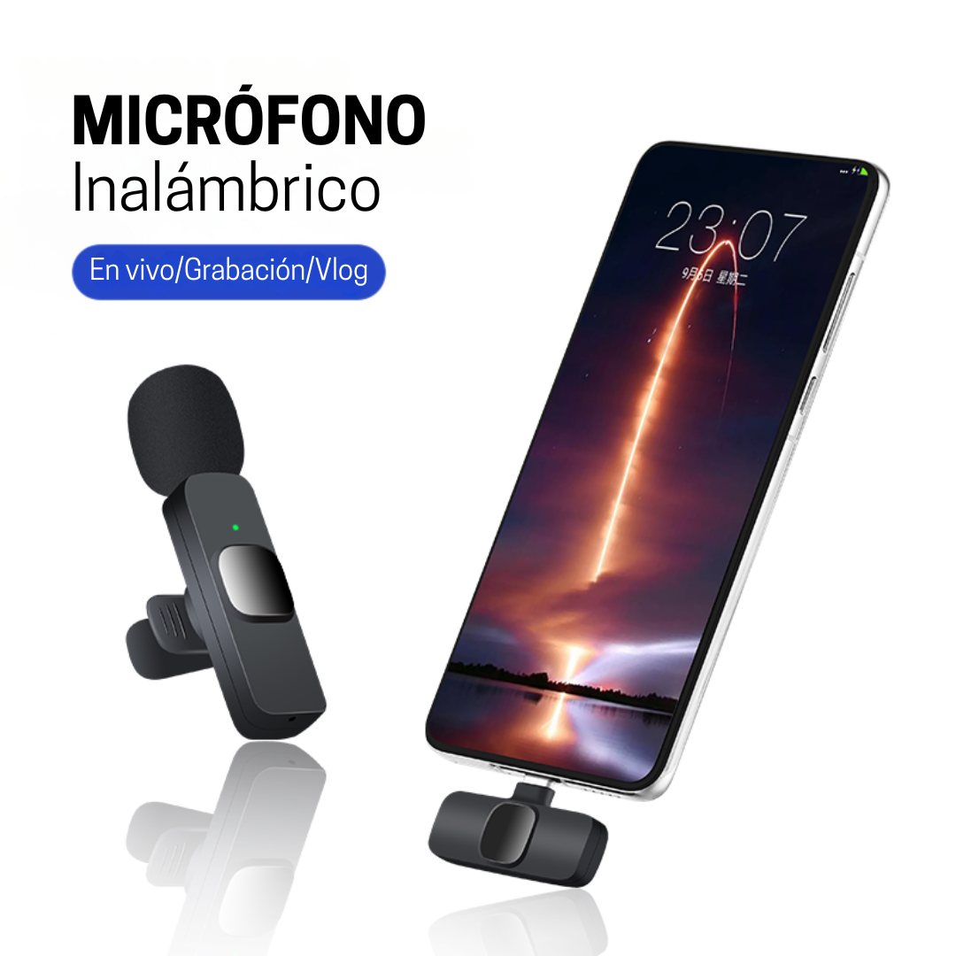 Micrófonos Solapa Inalámbricos K9 Entrada tipo C o iPhone