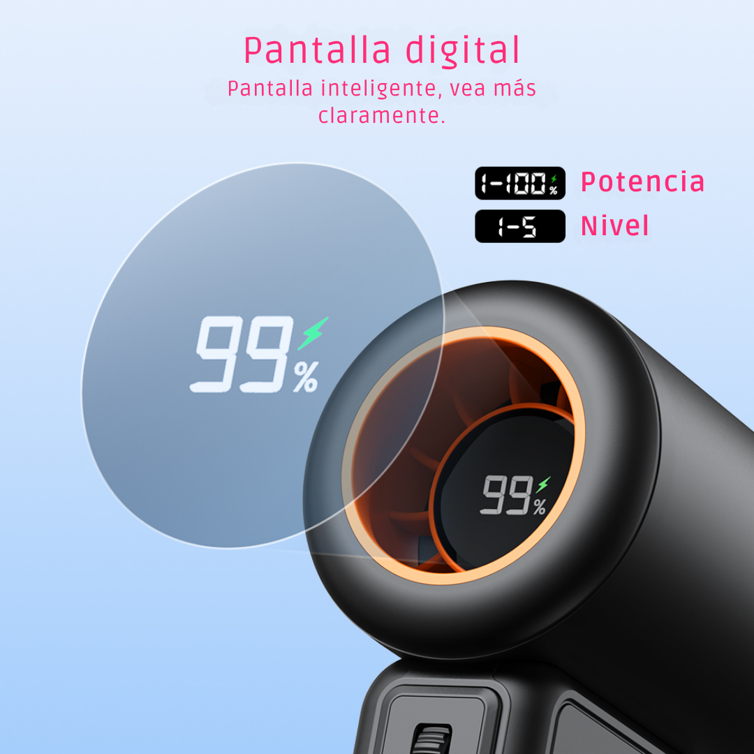 Mini Ventilador Portatil Recargable Personal Turbo 15000 Rpm