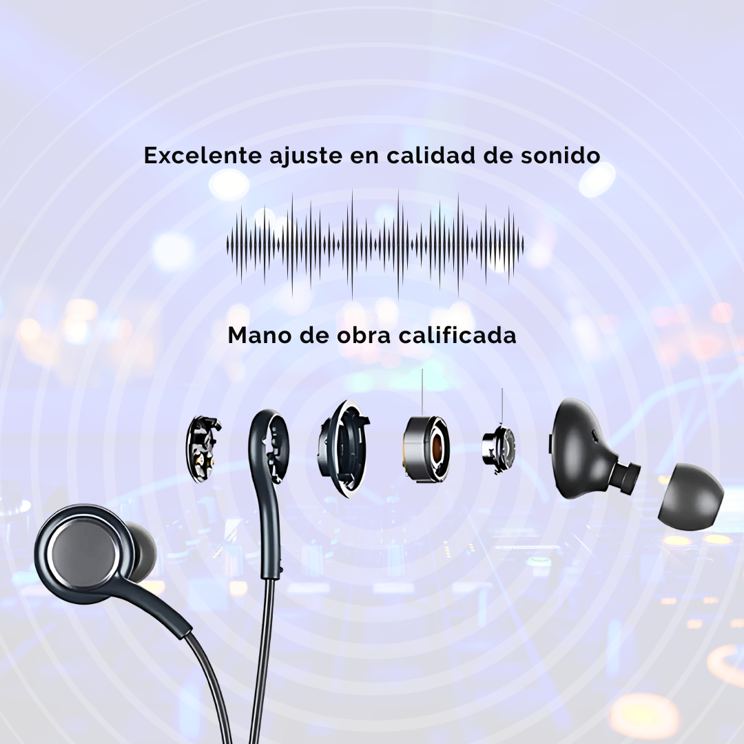 Audifonos Cable Tipo C Con Micrófono Auriculares Alambricos In Ear