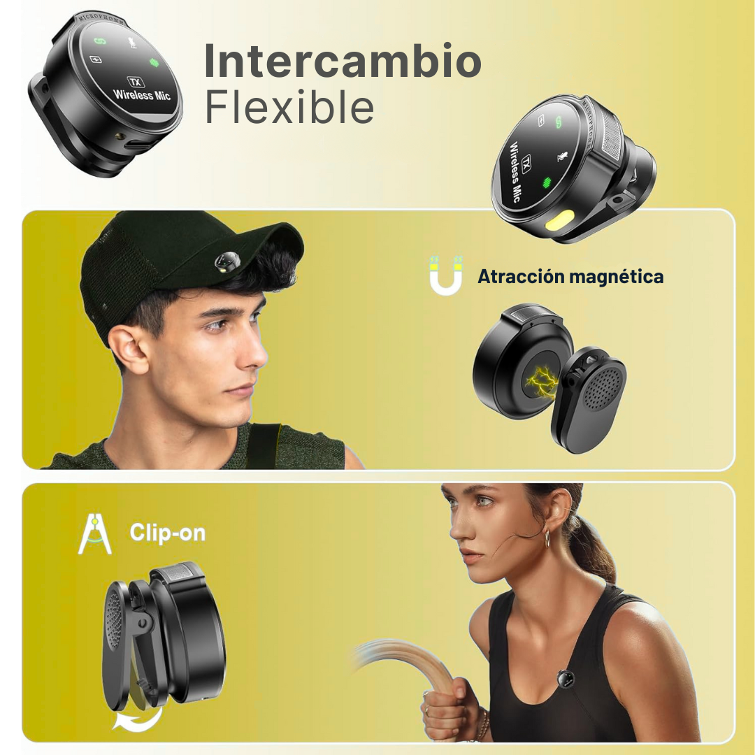 Microfono Inalámbrico Solapa Clip Magnético Profesional J6