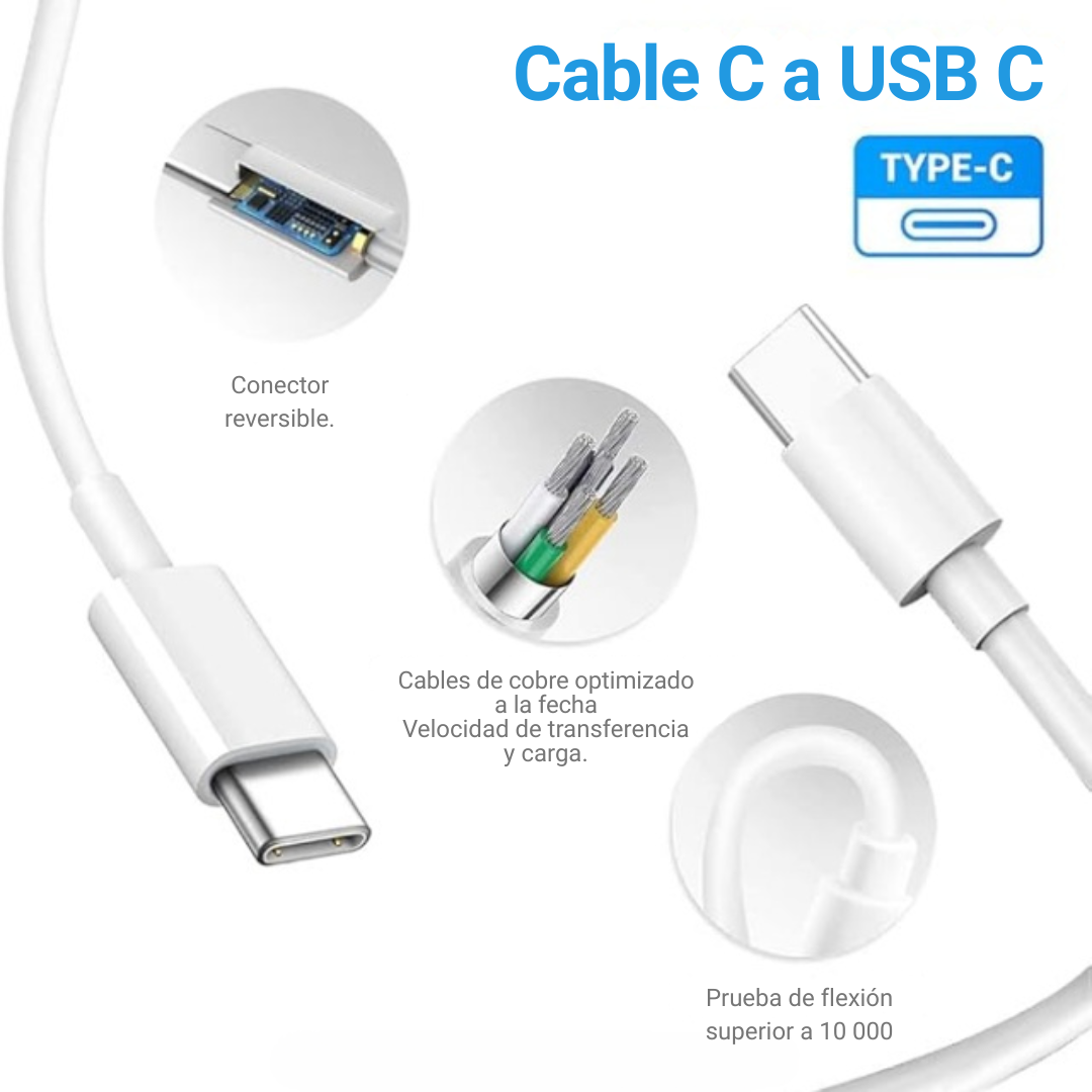 Cargador Portátil 140w Compatible Macbook Pro / Air Tipo C