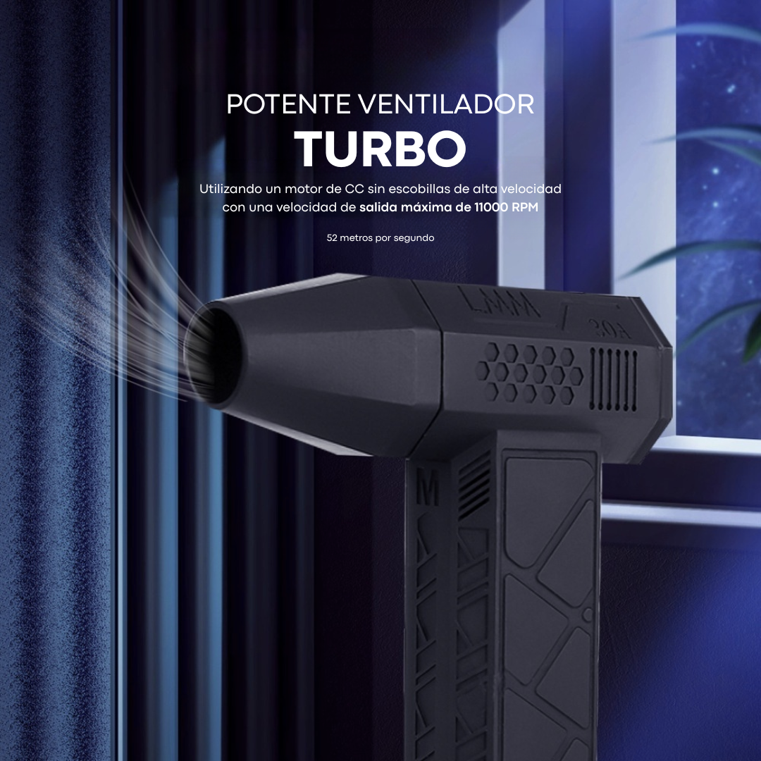 Soplador Portátil Limpieza Recargable 11000 Rpm Mini Turbo