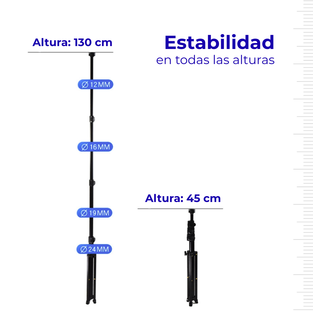 Trípode Celular Punta Flexible Soporte Ajustable Cámara