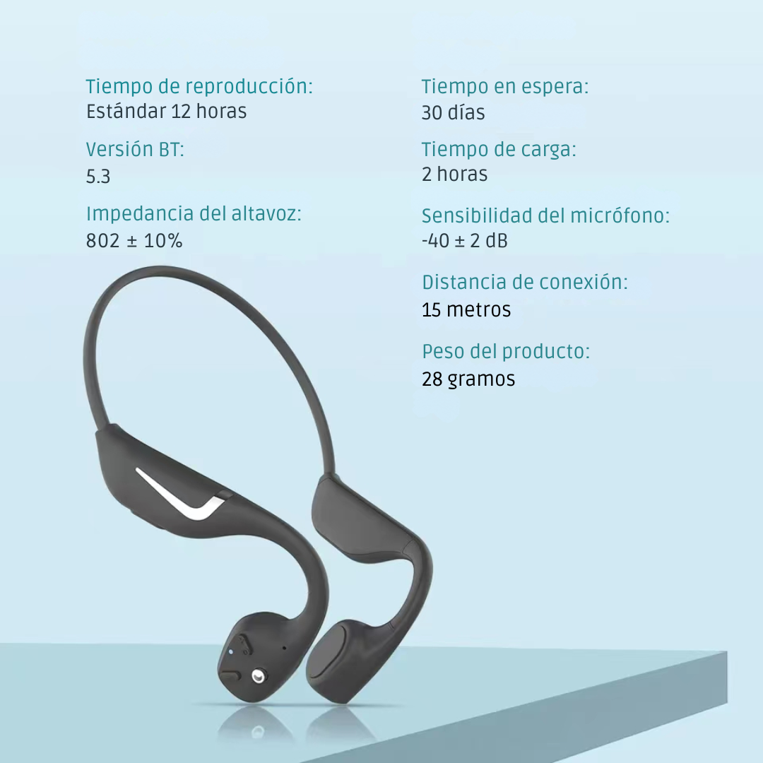 Audífonos Conducción Ósea Inalámbricos DV68 Bluetooth Deportes