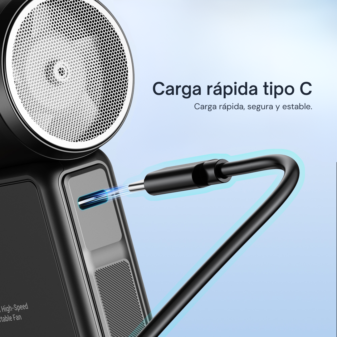 Mini Ventilador Portatil Recargable Personal Turbo 15000 Rpm