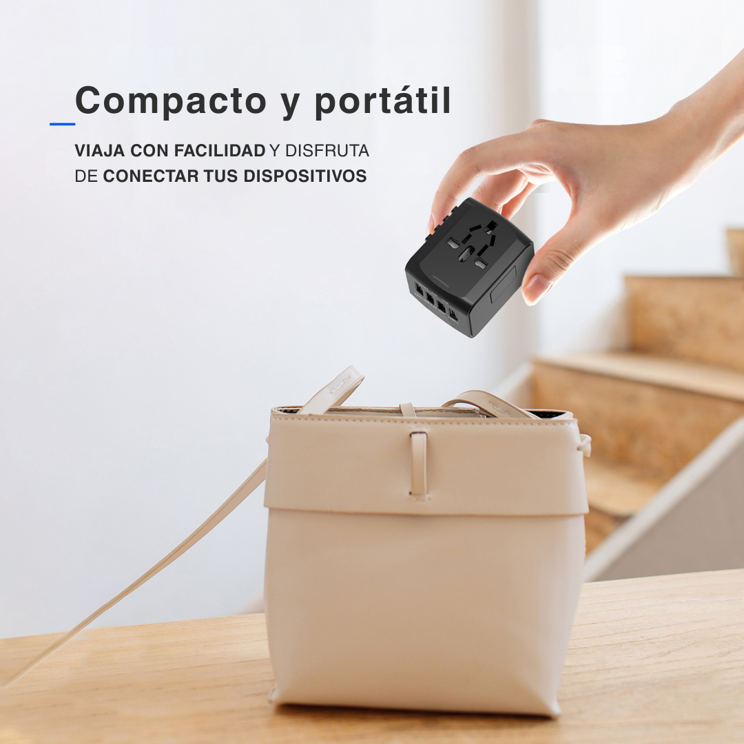 Adaptador Corriente Multipuertos Europa Internacional Viajes