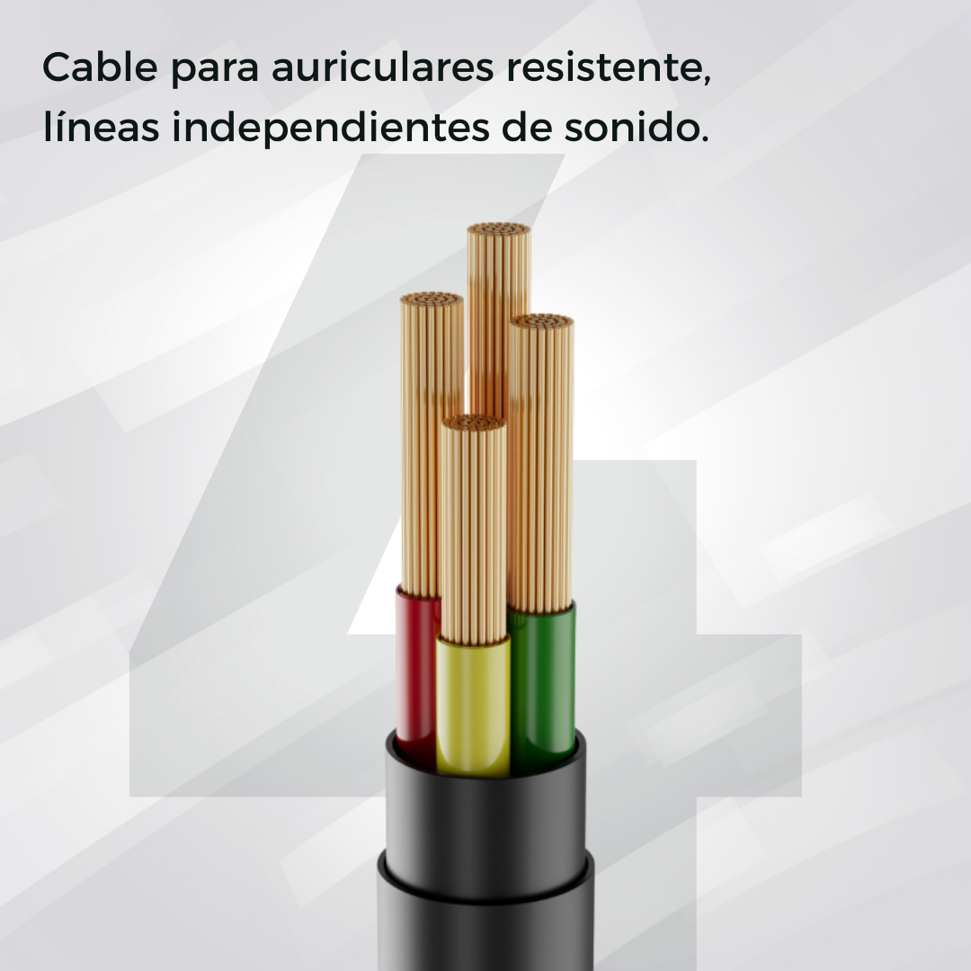 Audifonos Cable Tipo Auxiliar 1x1 Jack 3.5mm Auriculares E7
