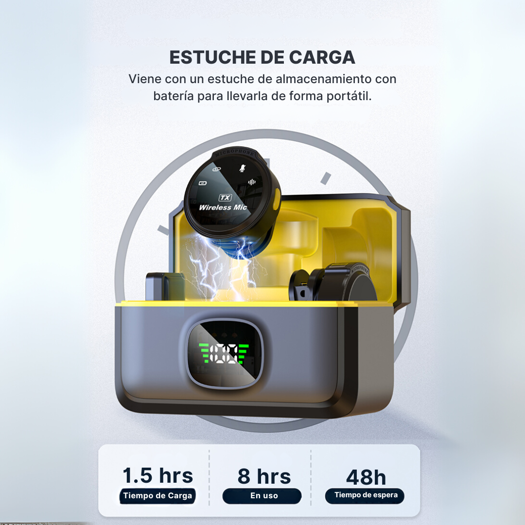 Microfono Inalámbrico Solapa Clip Magnético Profesional J6