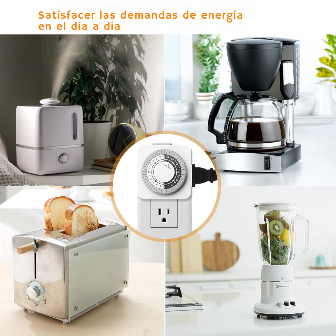 Enchufe Temporizador Apagado Programador Timer 24h - 30 Min.