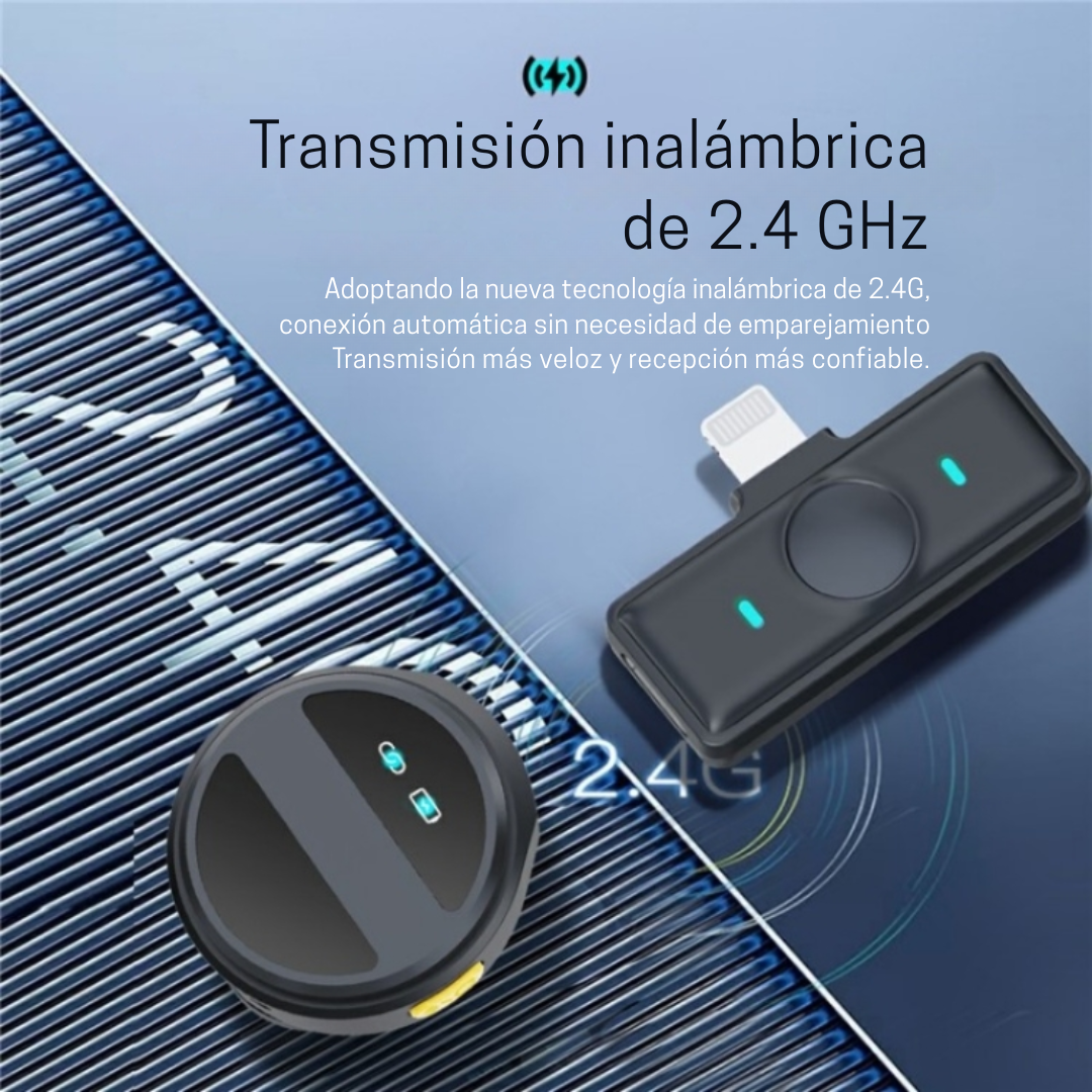 Micrófonos Solapa Inalámbricos Sx21 Entrada tipo C o iPhone