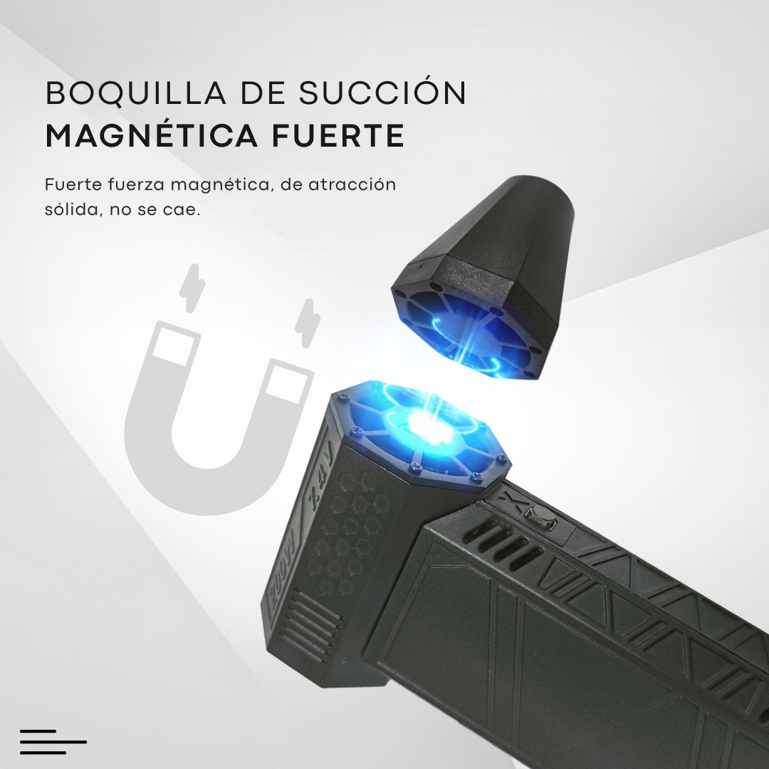 Soplador Portátil Limpieza Recargable 11000 Rpm Mini Turbo