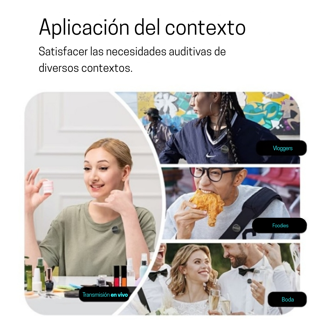 Micrófonos Solapa Inalámbricos Sx21 Entrada tipo C o iPhone