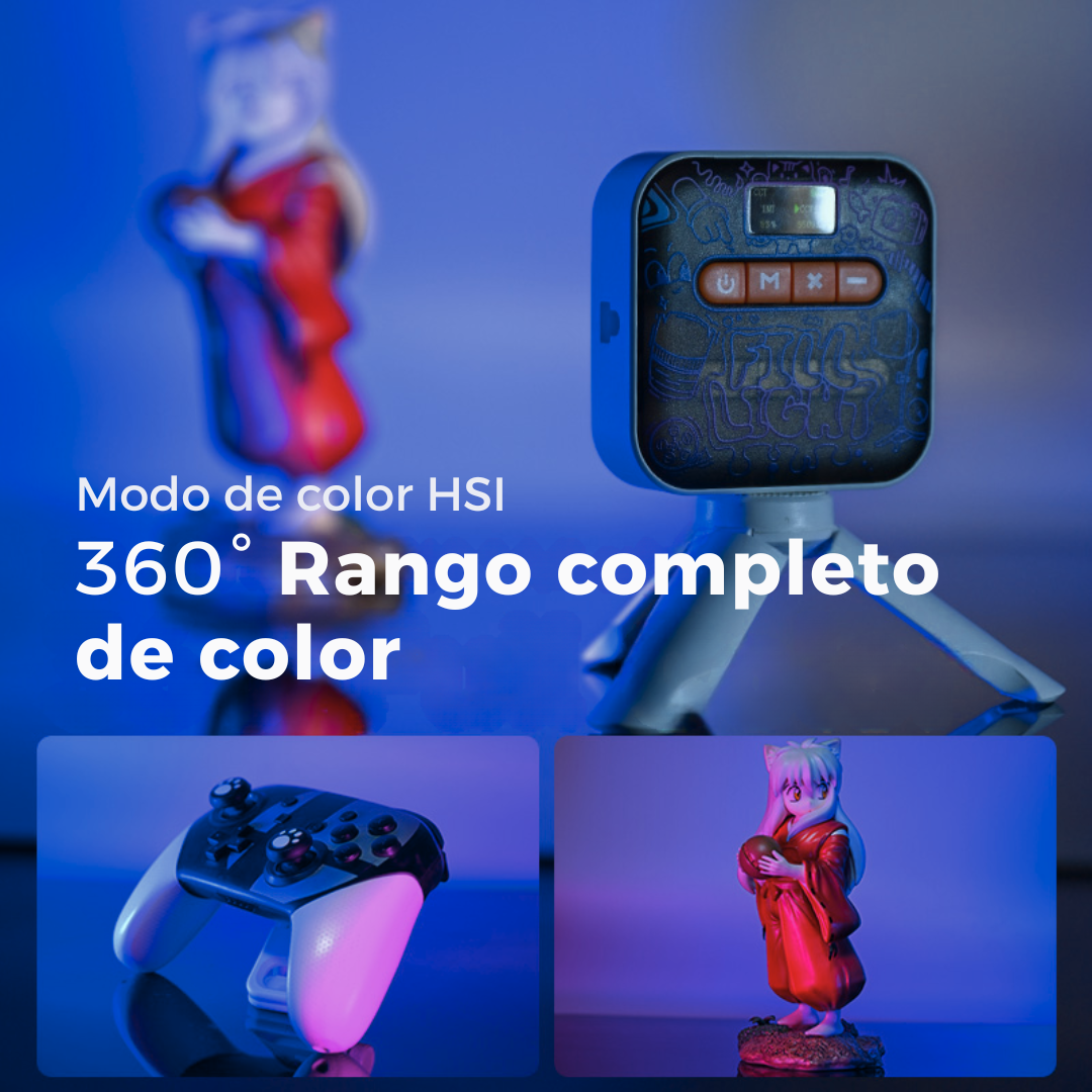 Luz Portable Mini Recargable M25 Color Rgb Tono Variable