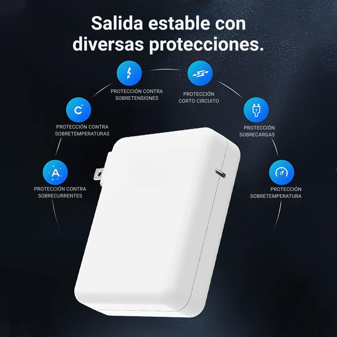 Cargador Portátil 140w Compatible Macbook Pro / Air Tipo C