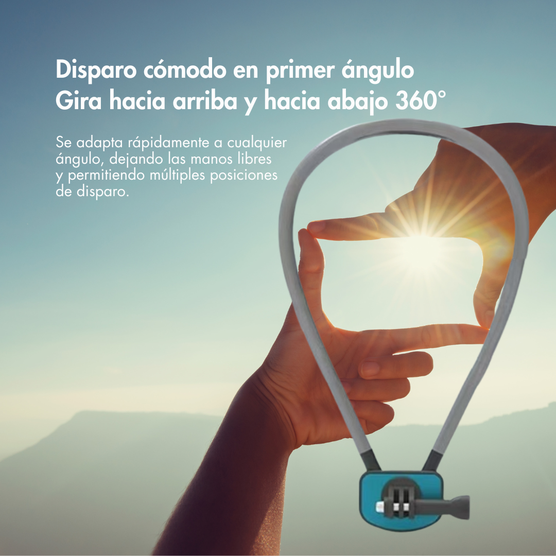 Soporte Celular Cuello Grabar Contenido Pov Ajustable